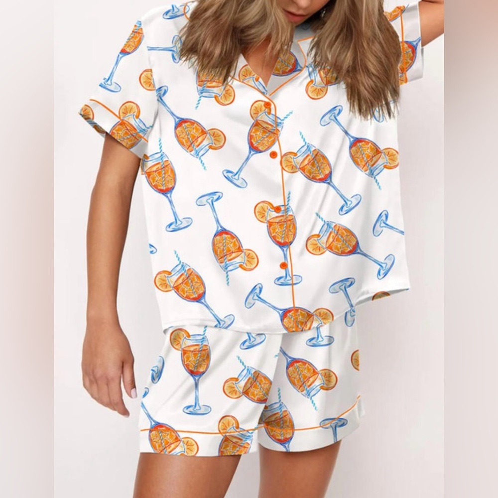 Aperol Spritz Pajamas NWT